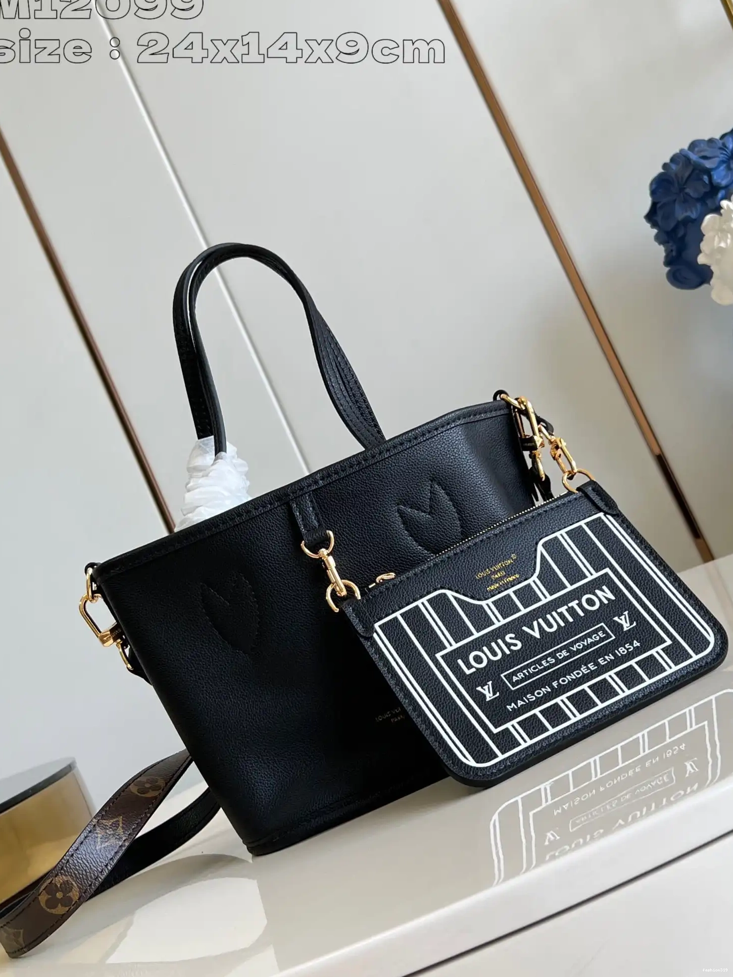 Bandoulière Neverfull VUITTON BB Out Inside LOUIS 0415